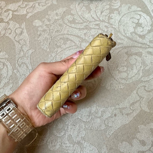 Bottega Veneta Zipped Coin Purse Wallet Card Holder Yellow - Picture 6 of 8